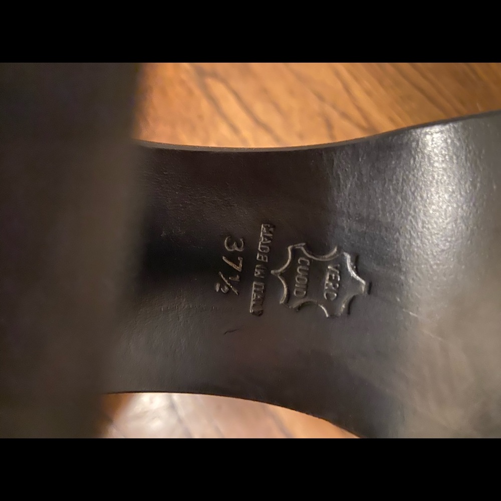 Otto Tootsi Plohound Leather open toe heels - Picture 3 of 7
